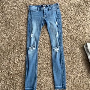 Light Blue Low Rise Hollister Jean Leggings